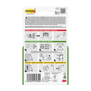 Command Strips  White Medium 6 Sets 17204WHI-6